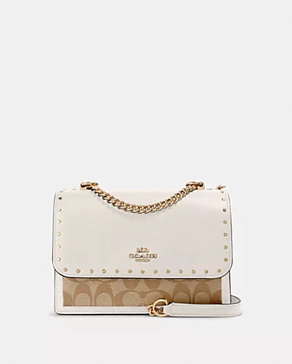 Signature Coated Canvas Dome Crossbody Bag